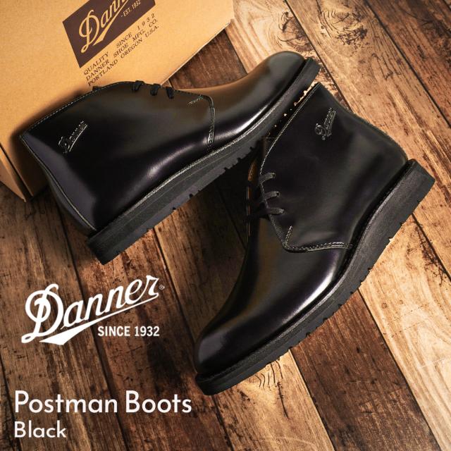 Danner ダナー ポストマン 革靴 POSTMAN ブーツ BOOTS DARK BROWN ( ブラウン レザー メンズ レディース 日本製 ガラスレザー チャッカブーツ D214302BLK )