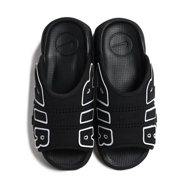 NIKE AIR MORE UPTEMPO SLIDE BLACK WHITE ナイキ エア モア アップ