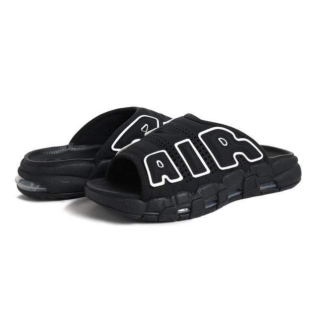 NIKE AIR MORE UPTEMPO SLIDE BLACK WHITE ナイキ エア モア アップ