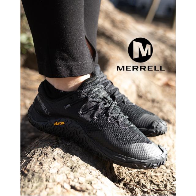 MERRELL メレル TRAIL GLOVE 7 スニーカー トレイルグローブ7 BLACK ( ブラック 黒 レディース ウィメンズ トレーニングシューズ メッシュ J037336 )