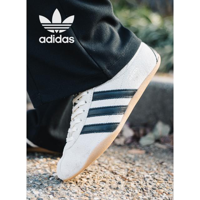 adidas アディダス TOKYO W トーキョー スニーカー OFF WHITE / CORE BLACK ( ホワイト 白 薄底 レザースニーカー レディース JI0182 )