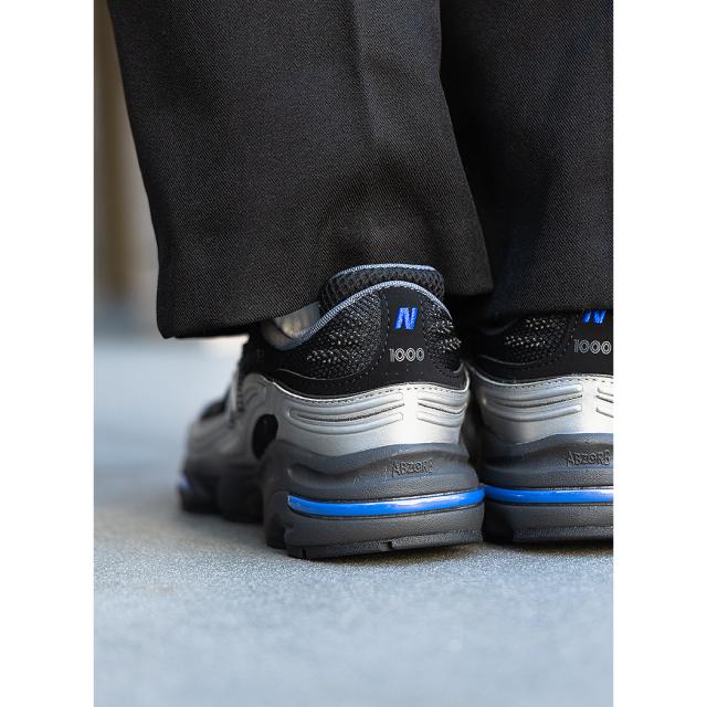NEW BALANCE ニューバランス 1000 スニーカー M1000DJ SILVER/BLACK ( Y2K シルバー銀色 メンズ 990 991 992 993 1906 9060 )_2