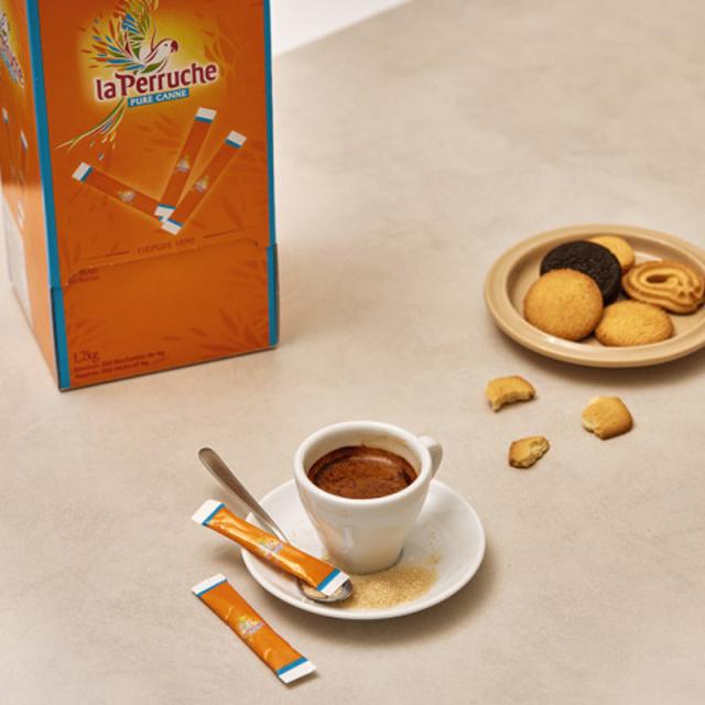 ラ・ペルーシュ シュガースティックシュガー1.2kg(300本）コーヒーシュガー la Perruche Pure Cane Sugar