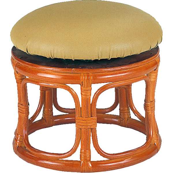 【送料無料/直送】|籐回転スツールロータイプ|Ｒ５Ｓ６０の通販は 10,395円