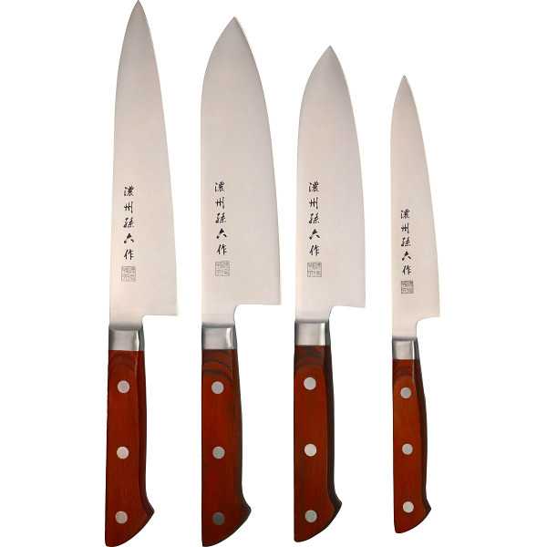 【送料無料】|濃州孫六作　料理包丁４本セット|１５０Ｒの通販は