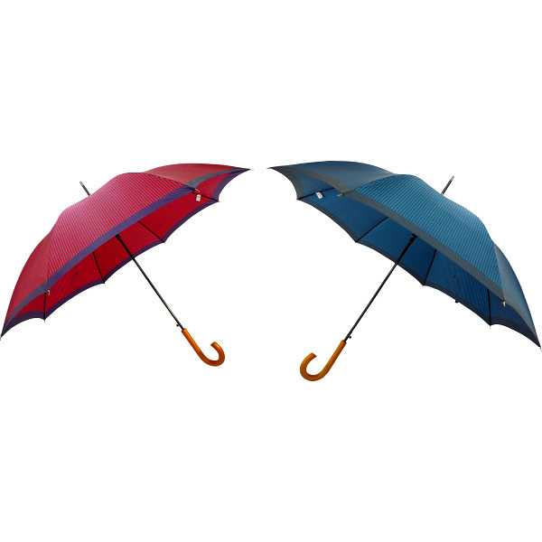 【送料無料/直送】日本の職人手作り　ストライプジャンプ傘　２本セット ＜ＲＢＪ２３０Ｂ＞の通販は 13,862円