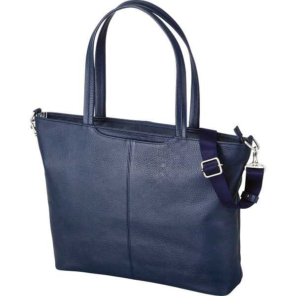 【送料無料】カミュクラフト　牛革２ウェイトートバッグ ネイビー＜２７０８−４０＞の通販は 16,940円