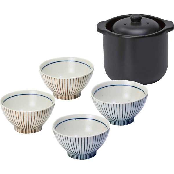 【送料無料/直送】|レンジ炊飯器飯碗４客セット|ＳＮ−１０１２ＡＷの通販は