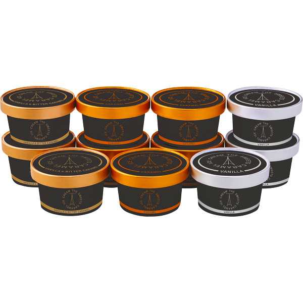 【送料無料/直送】ザ・スウィーツ　北海道生クリームのたっぷりキャラメルアイスクリーム（１１個）の通販は 5,400円