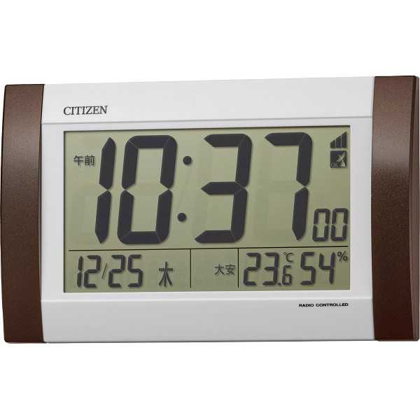 【送料無料】シチズン　電波目覚まし時計（掛置兼用）の通販は