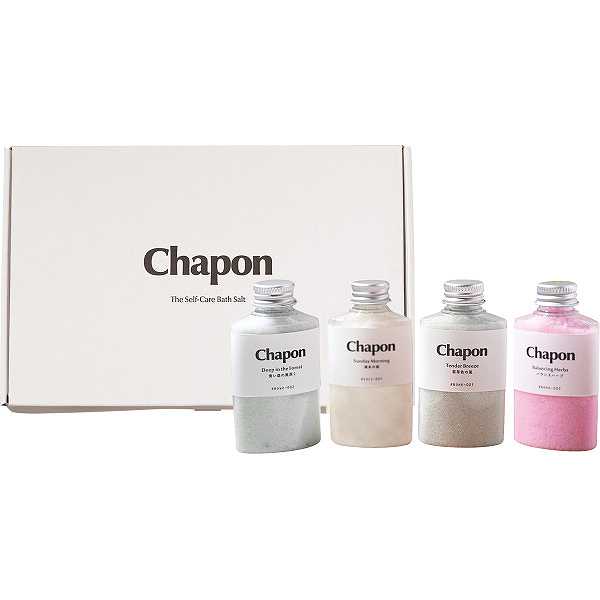 【送料無料】|チャポン ４本セット（バスソルト）|   出産内祝い お返し 快気祝い 新築内祝い 引き出物 法事 香典返し 贈答用 詰め合わせ 人気 上司 友人 親戚 家族 両親 同僚の通販は