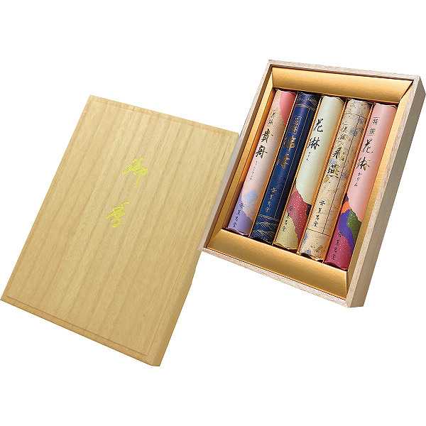 【送料無料】|薫寿堂 花琳アソート 短寸５入（桐箱入）| お供え 喪中はがきが届いたら 喪中お見舞いに  新盆御見舞 お供え 喪中御見舞 お供え 喪中はがきが届いたら 喪中お見舞いに  新盆御見舞 お供え 喪中御見舞の通販は 5,106円