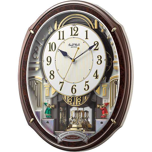 【送料無料】|スモールワールド メロディ電波からくり掛時計（４８曲入）| からくり掛時計/プレゼント 誕生日祝い 御祝い 出産内祝い 内祝い お返し 快気祝い 新築内祝い 引き出物