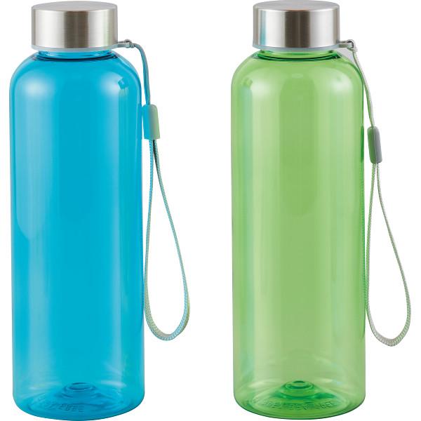 【送料無料】50個一括 再生樹脂でできたクリアボトル（５００ｍｌ）