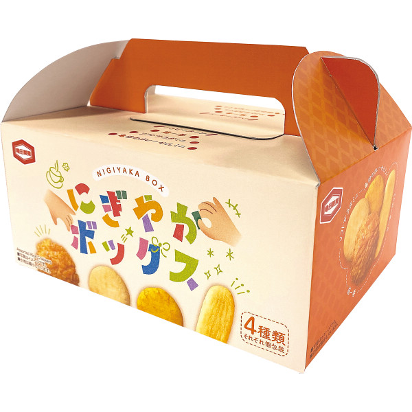 【送料無料】12個一括 亀田製菓　にぎやかボックス