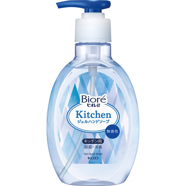 【送料無料】24個一括 花王　ビオレｕ　キッチンジェルハンドソープ　無香性　ポンプ（２５０ｍｌ）