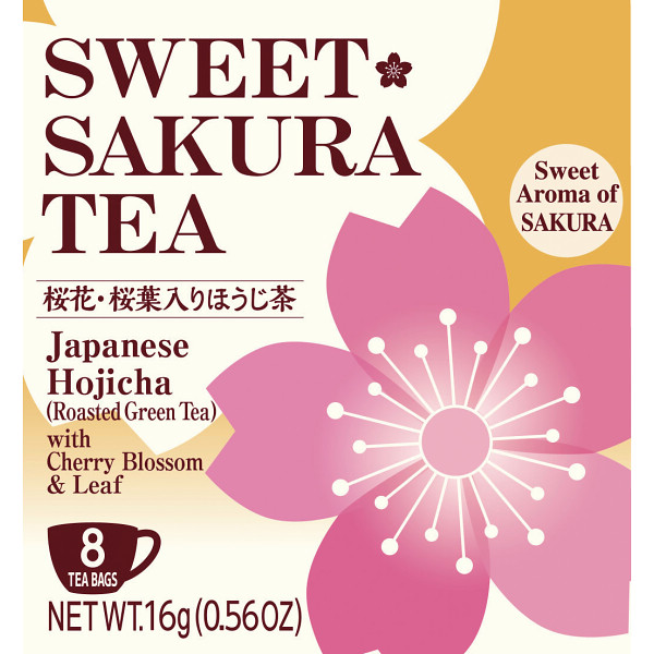 【送料無料】432円/個 12個一括 ティーブティック　スイートサクラティーほうじ茶（８袋）