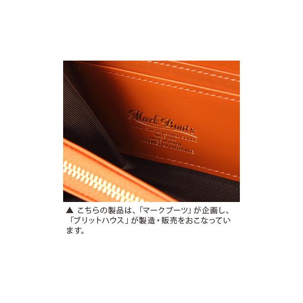 ブリットハウス マークブーツ　ラウンド　束入れ Brit house　　馬革　牛革　本革　天然素材　日本製　レザー　バイカラー　2トーン　カードケース　小銭入れ　ラウンドファスナー　ラウンドジップ_12