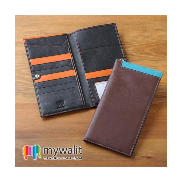 mywalit マイウォリット 2つ折りウォレット　財布　サイフ　ケース　小銭入れ　メンズ　レディース　二つ折り　2つ折り　革　レザー　カラフル　ブランド　誕生日プレゼント　彼氏　彼女　MY1408　【RCP】