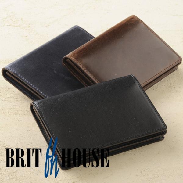 ブリットハウス オイルホース　名刺入れ Brit house　名刺ケース　カードケース　馬革　ホースレザー　本革　日本製　カード入れ付き