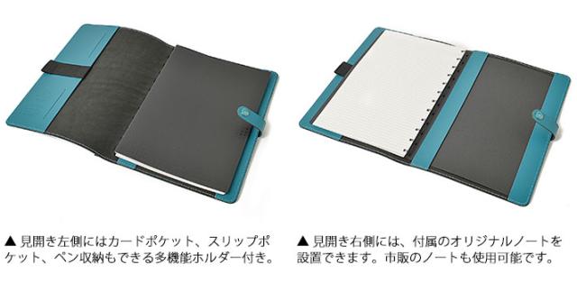 ファイロファックス 多機能フォルダー ノートカバー ザ・オリジナル A4サイズ The Original ノート付き 詰め替え可能ノートブック フォリオ マルチカバー Filofax Notebook Folio レザー 牛革 本革 Made in the UK メンズ レディース_8