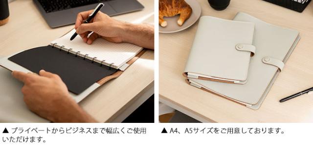 ファイロファックス ノートカバー Filofax ザ・オリジナル The Original フォリオ Folio A5サイズ ノート付き 本革 牛革 メンズ レディース 多機能フォルダー Made in the UK_11