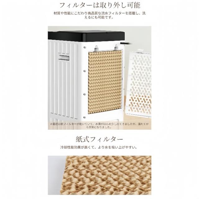 冷風機 冷風扇 扇風機 羽なし 一台四役 サーキュレーター 保冷剤5個付 10L大容量 自動首振り おしゃれ ポータブル 移動式クーラー 熱中症対策 涼しい ン 2026_9