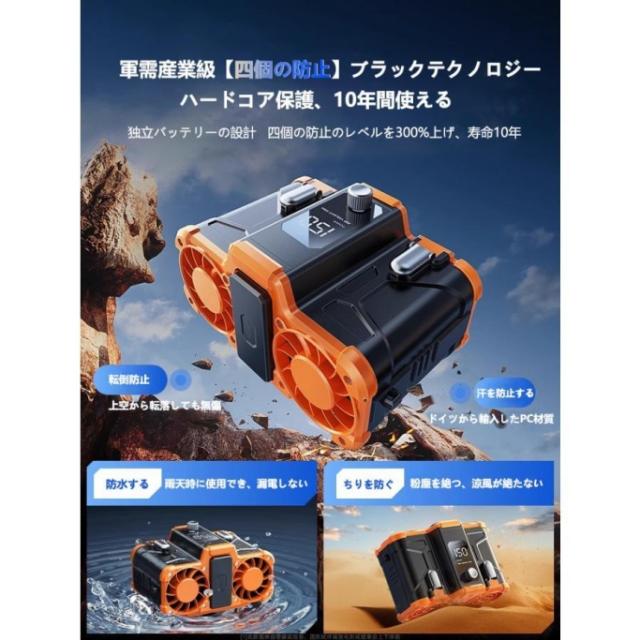 腰掛け扇風機 10000mAh 150段階風量 最大18時間航続 ベルトファン 2025 新品 腰掛け扇風機 小型 10000mAh 150段階風量 最大18時間