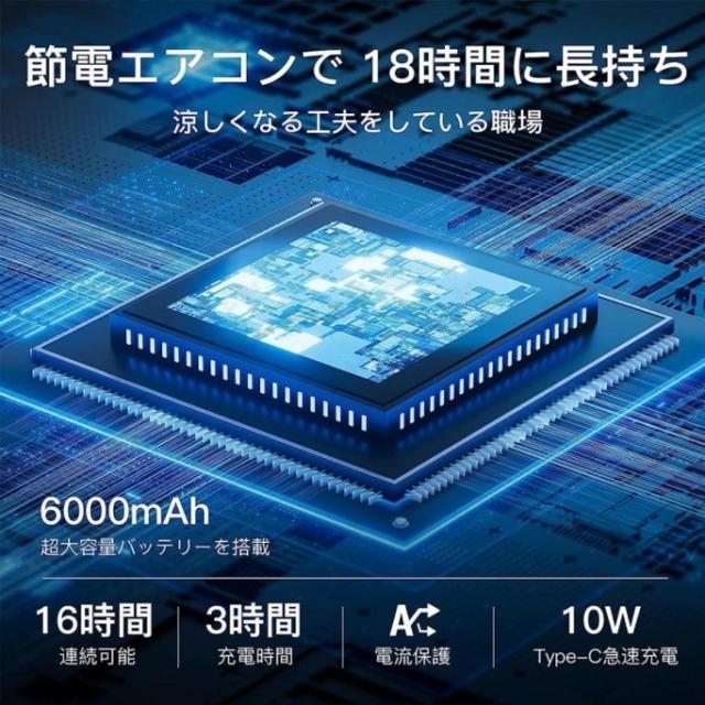ネッククーラー 首掛け扇風機 首掛け 3つ冷却プレート 7000mAh大容量 羽なし 首かけクーラー 静音 携帯 2026 最強 熱中症対策 暑さ対策 ひんやり 首を冷やす 冷却 18℃ グッズ_3