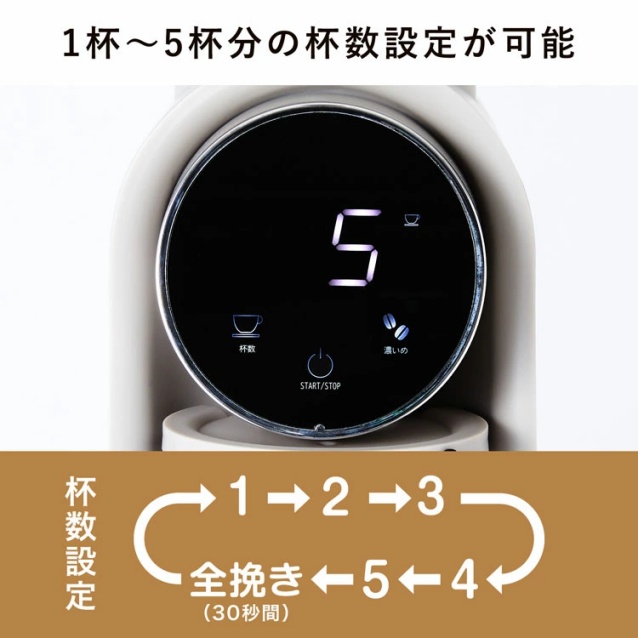 コーヒーミル 電動 電動コーヒーミル コニカル式 コニカル おしゃれ コンパクト 手入れ 簡単 ステンレス 電動ミル コーヒー 珈琲 簡単操作 オシャレ 自家挽きコーヒー 直前挽き 25段階挽き目 フレンチプレス コーヒー豆