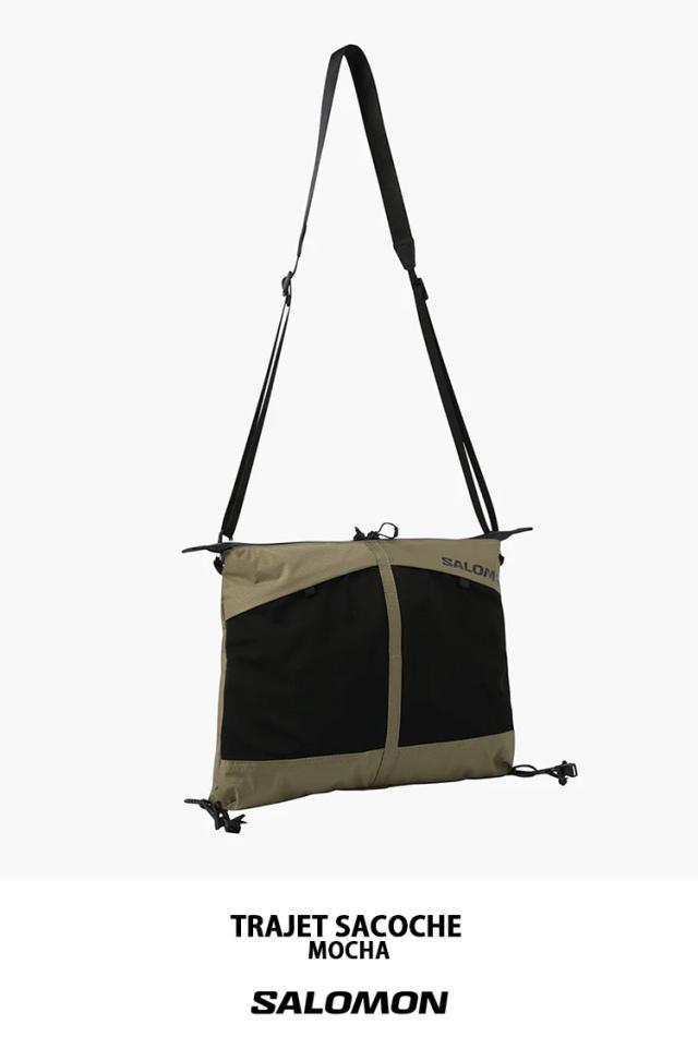 SALOMON サロモン クロスバッグ TRAJET SACOCHE トラジェ サコッシュ BLACK MOCHA ボディバッグ ブラック モカ SALOMON サロモン クロスバッグ TRAJET SACOCHE トラジェ サコッシュ