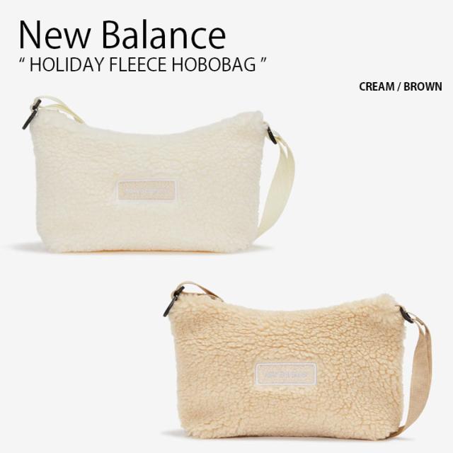 New Balance ニューバランス レディース ショルダーバッグ HOLIDAY FLEECE HOBOBAG フリース ホーボーバッグ ボア 女性用 NBGCECH101