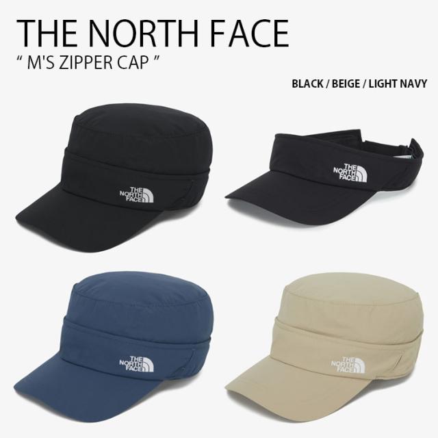 THE NORTH FACE ノースフェイス ベースボールキャップ M’S ZIPPER CAP キャップ 帽子 サンバイザー メンズ レディース NE3CQ03A/B/C