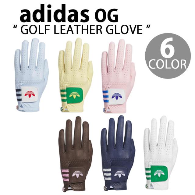 adidas Originals アディダス ゴルフ OG GOLF LEATHER GLOVE 6色 オリジナルス ゴルフ レザーグローブ ゴルフ手袋 左手用 左手 左手グローブ レフトハンド 本革 レザー メンズ レディース 男性用 女性用