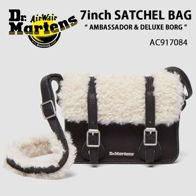 Dr.Martens ドクターマーチン サッチェルバッグ 7inch SATCHEL BAG BLACK NATURAL AC917084 ブラック ナチュラル メンズ レディース