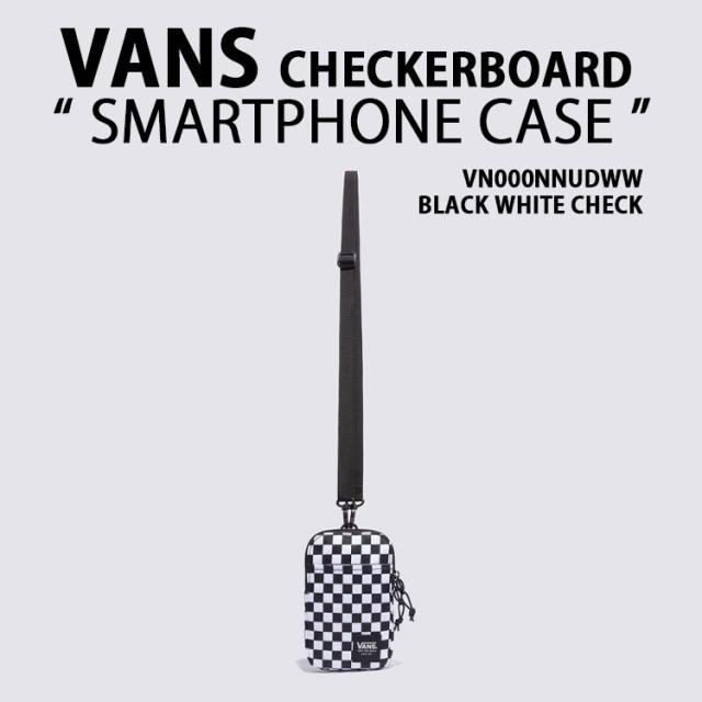 VANS バンス ボディーバッグ CHECKERBOARD SMARTPHONE CASE チェッカーボード スマートフォンケース BLACK クロスバッグ VN000NNUDWW