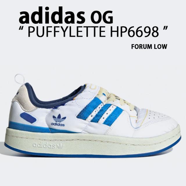 adidas originals アディダス スリッポン サンダル PUFFYLETTE FORUM LOW HP6698 パフィレット フォーラムロー フェイクプリント