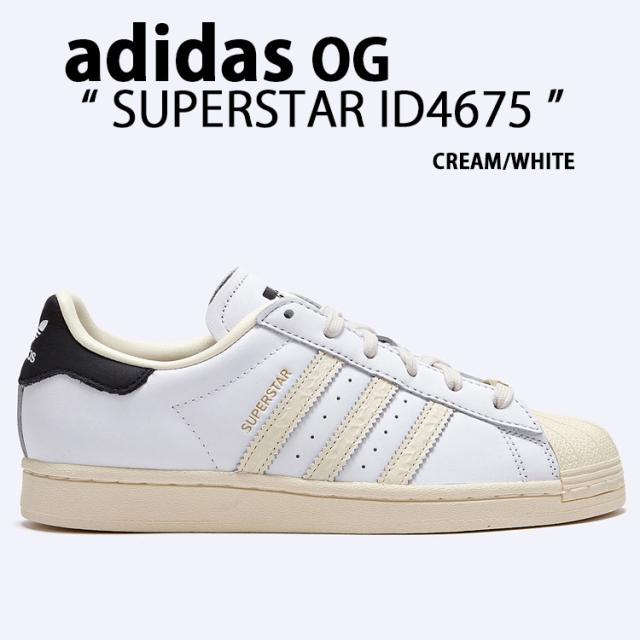 adidas originals アディダス スニーカー SUPERSTAR ID4675 CREAM WHITE BLACK シューズ スーパースター レザー 本革 クリーム