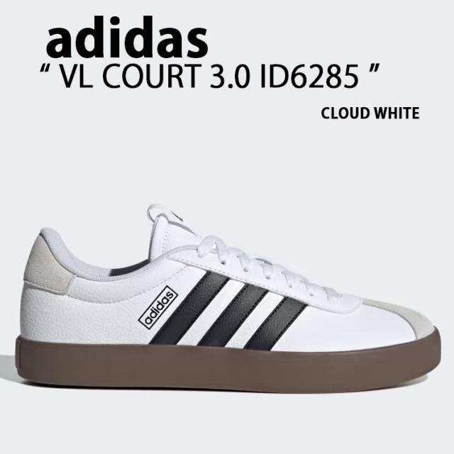 adidas アディダス スニーカー VL COURT 3.0 ID6285 VLコート3.0 CLOUD WHITE CORE BLACK GREY ONE シューズ