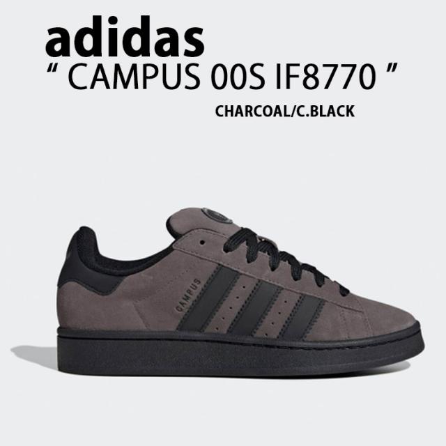 adidas アディダス スニーカー CAMPUS 00S IF8770 キャンパス00S CHARCOAL CORE BLACK