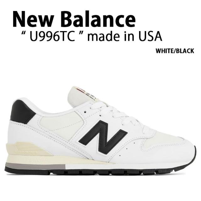New Balance ニューバランス スニーカー U996TC WHITE BLACK MADE IN USA シューズ NEWBALANCE996 ホワイト ブラック レザー スウェード 本革 メンズ レディース