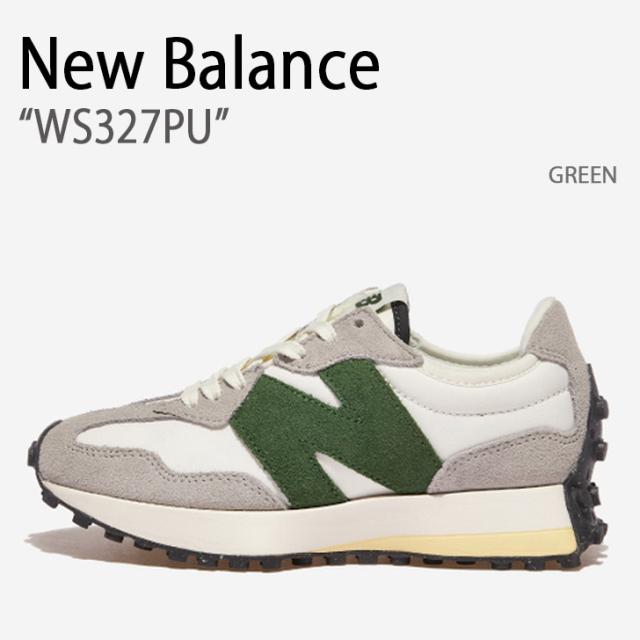 New Balance ニューバランス スニーカー 327 WS327PU GREEN シューズ グリーン レディース 女性用