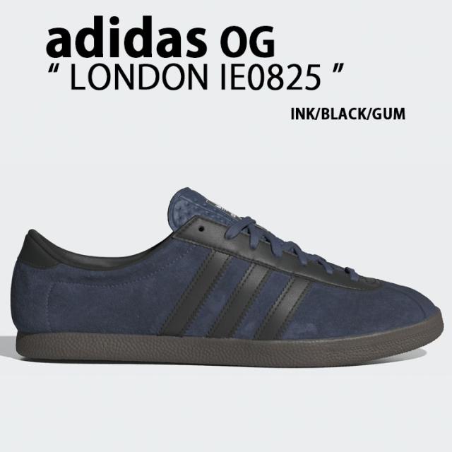 adidas originals アディダス スニーカー LONDON IE0825 INK BLACK GUM ロンドン シューズ スエード スウェード インク ブラック ガム