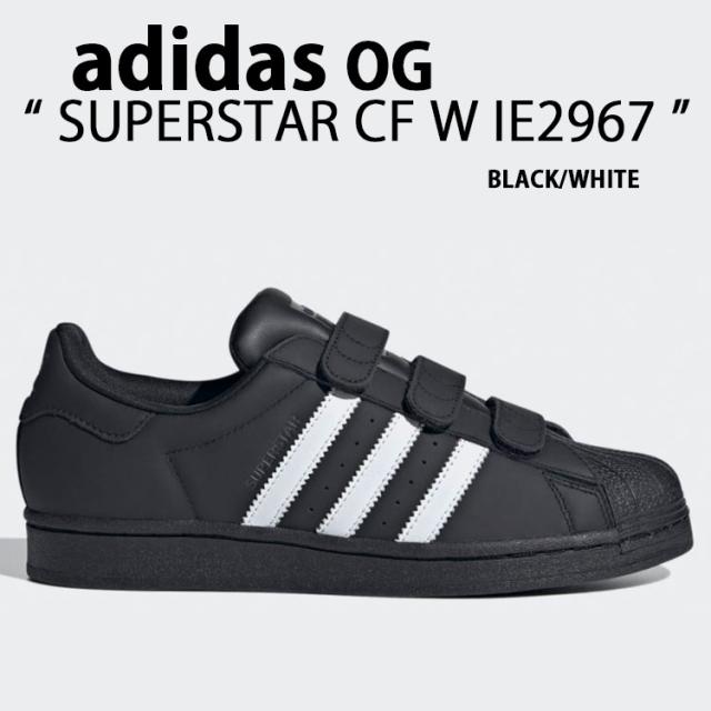 adidas originals アディダス レディース スニーカー SUPERSTAR CF W IE2967 シューズ BLACK WHITE CARBON スーパースター ベルクロ