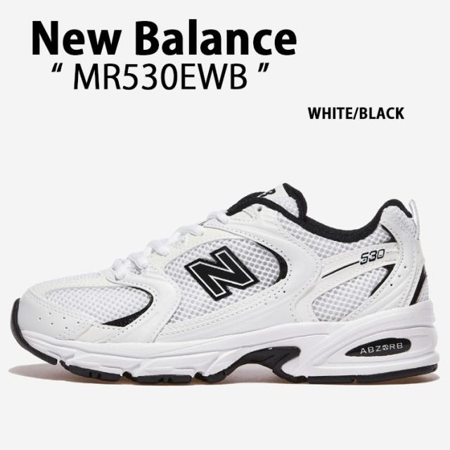 New Balance ニューバランス スニーカー MR530EWB WHITE BLACK シューズ メッシュ NewBalance530 ニューバランス530 クラシックパック