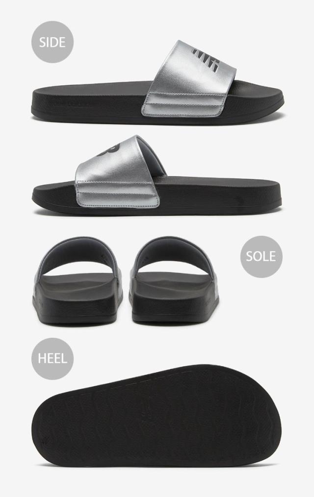 New Balance ニューバランス サンダル スライドサンダル SLIDE SANDAL SD1101GSI2 SILVER BLACK シャワーサンダル シルバー ブラック New Balance ニューバランス サンダル スライドサンダル SLIDE SANDAL SD1101GSI2 SILVER BLACK シャワーサンダル シルバー ブラック