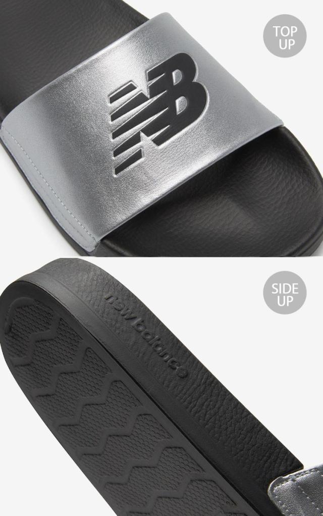 New Balance ニューバランス サンダル スライドサンダル SLIDE SANDAL SD1101GSI2 SILVER BLACK シャワーサンダル シルバー ブラック New Balance ニューバランス サンダル スライドサンダル SLIDE SANDAL SD1101GSI2 SILVER BLACK シャワーサンダル シルバー ブラック
