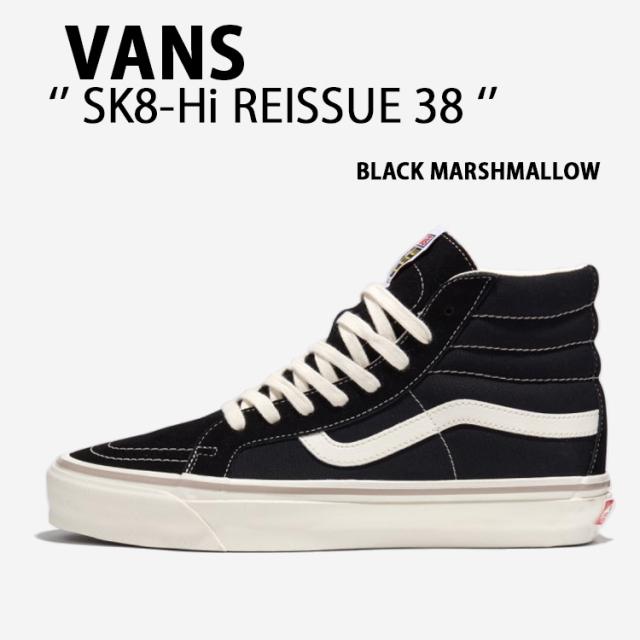VANS バンズ スニーカー VANS SK8-Hi REISSUE 38 BLACK MARSHMALLOW VN000CTB1KP スケートハイ リーシュ38 ブラック