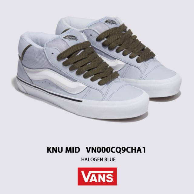 VANS バンズ スニーカー Knu Mid UTILITY LACE HALOGEN BLUE