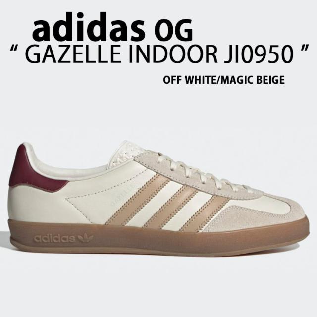 adidas originals アディダス スニーカー GAZELLE INDOOR IH0376 ガゼル インドア OFF WHITE BEIGE RED  ニュアンスカラー くすみカラー